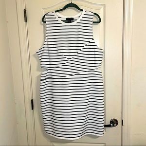 Forever21 | B&W striped dress with side cutouts